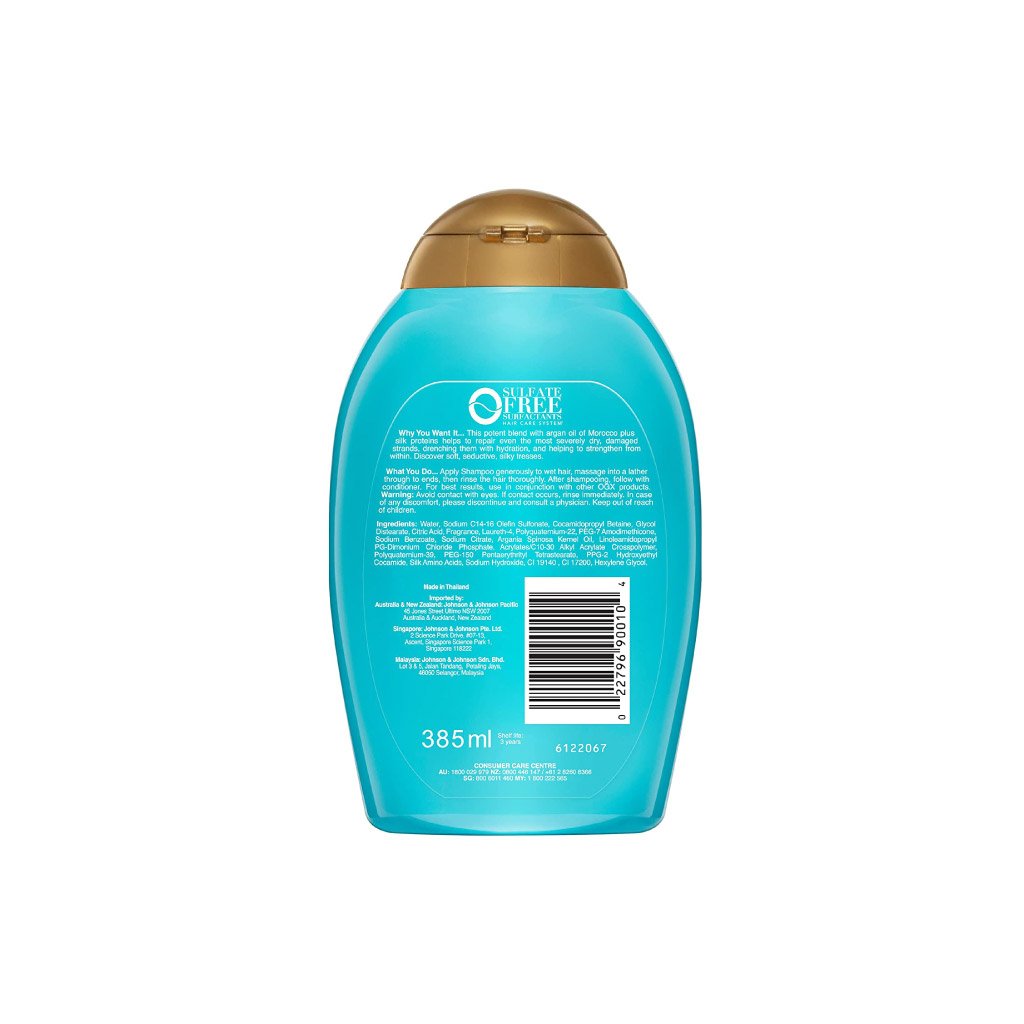 OGX Argon Oil Of Morocco Shampoo Hydrate & Revive 385ml (Extra Strength)