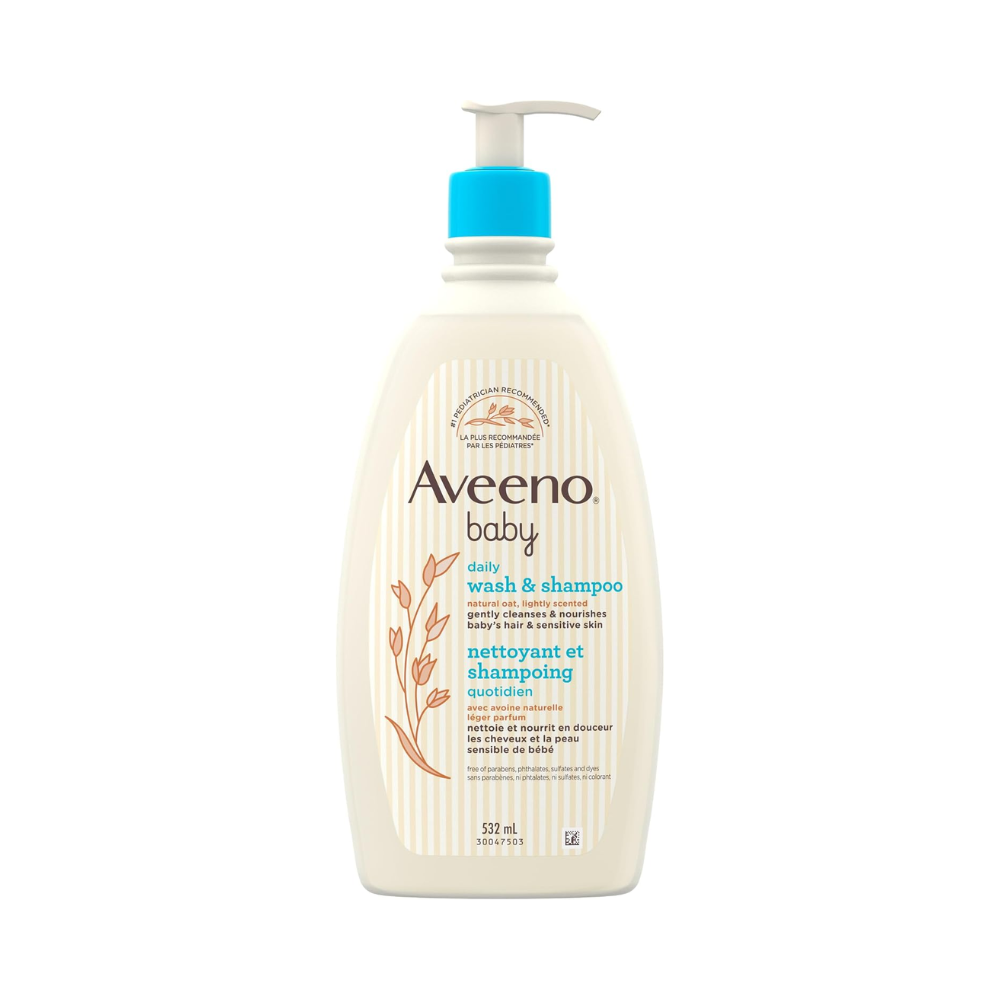 Aveeno Baby Daily Moisture Wash & Shampoo 532ml