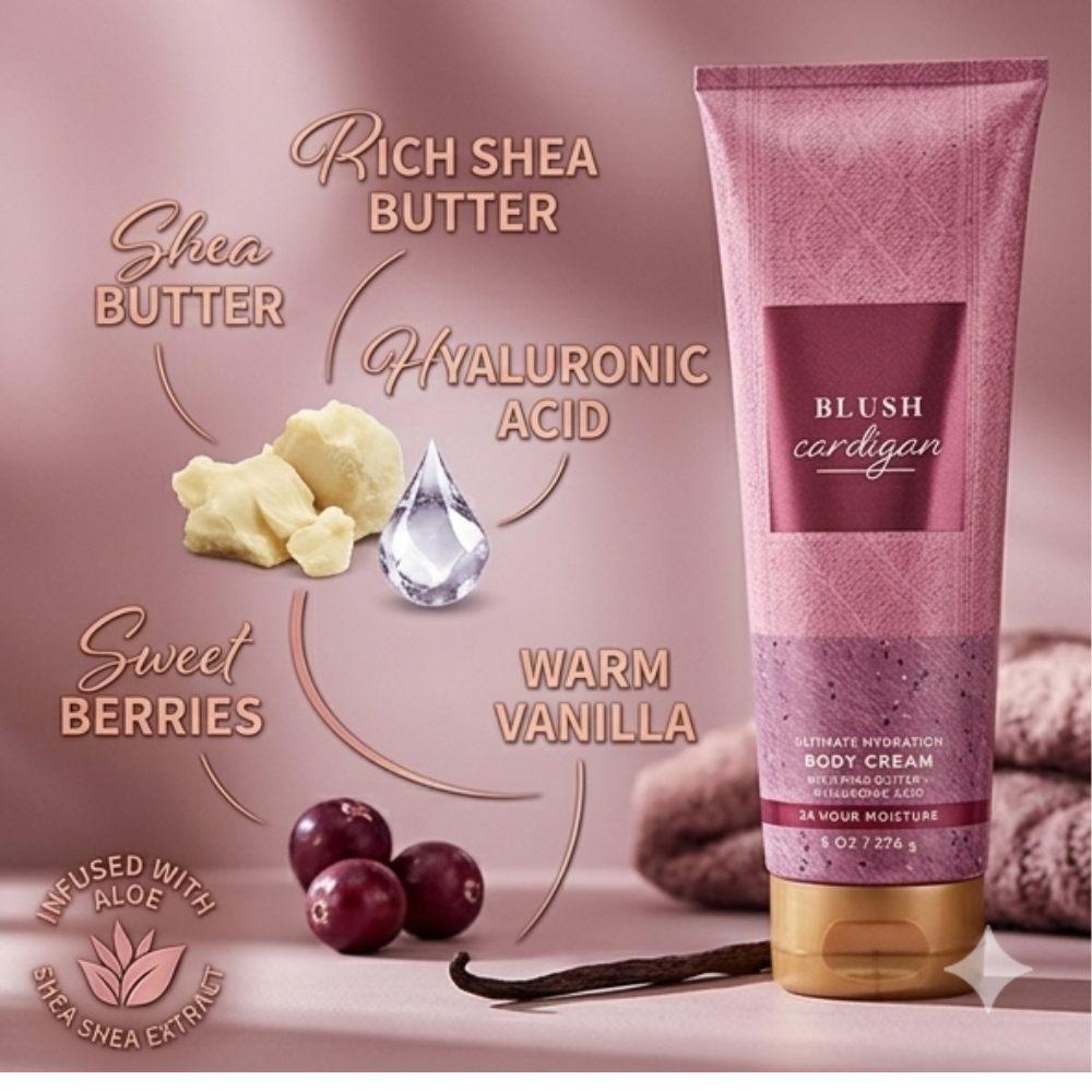 Bath & Body Works Blush Cardigan Mist & Body Cream (226ml)