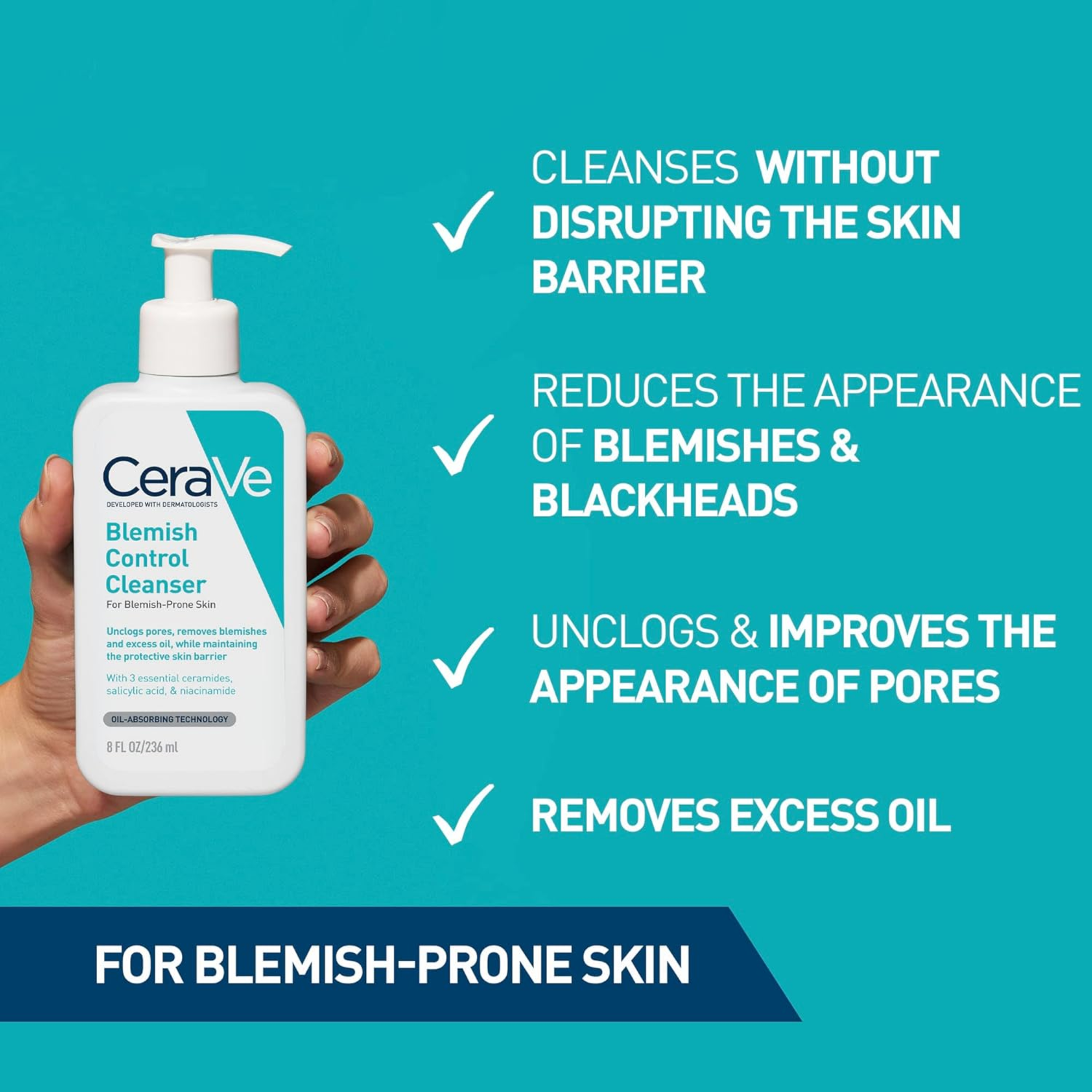 CERAVE BLEMISH CONTROL CLEANSER (236ML)