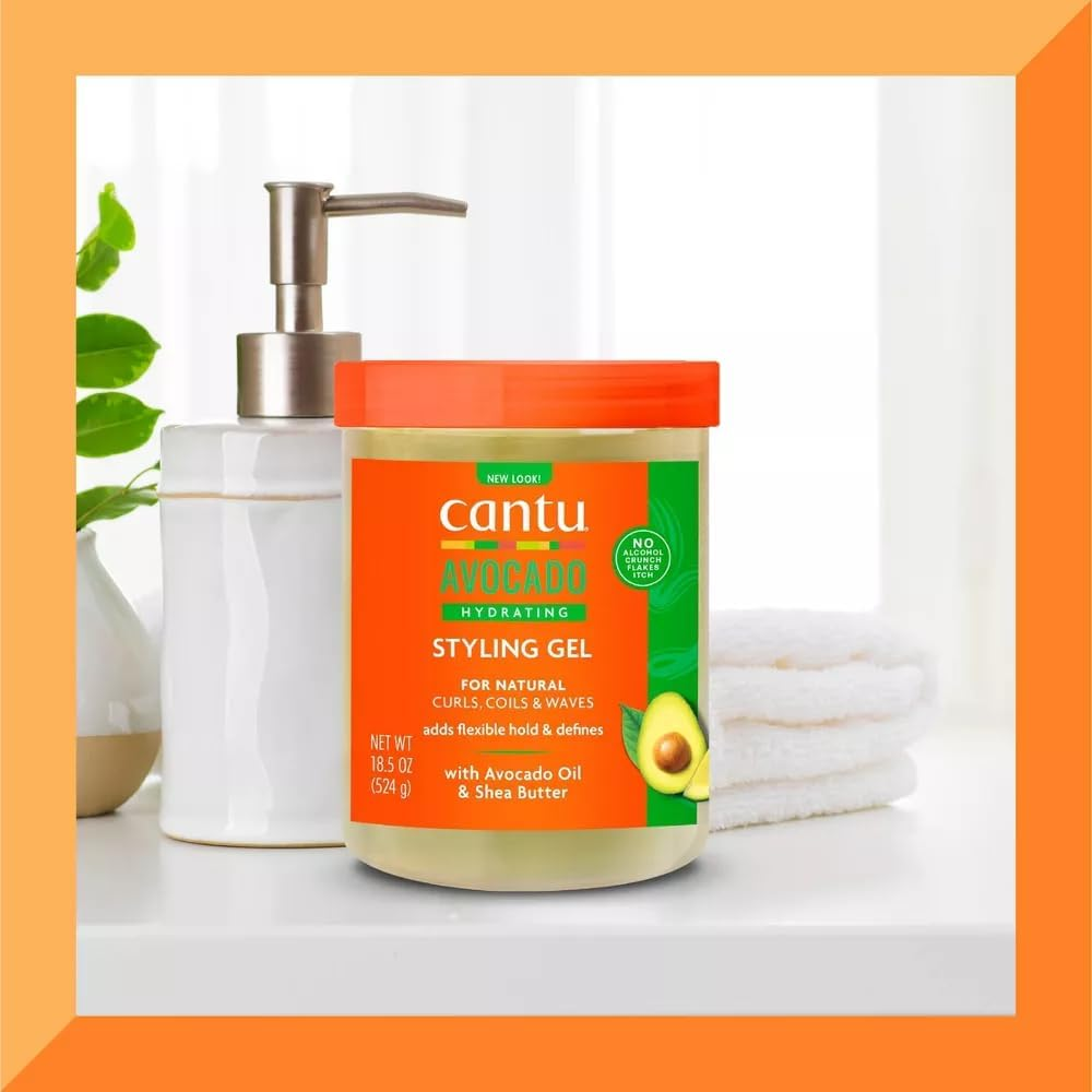 Cantu Avocado Hydrating Gel Avocado oil & Shear Butter 524g