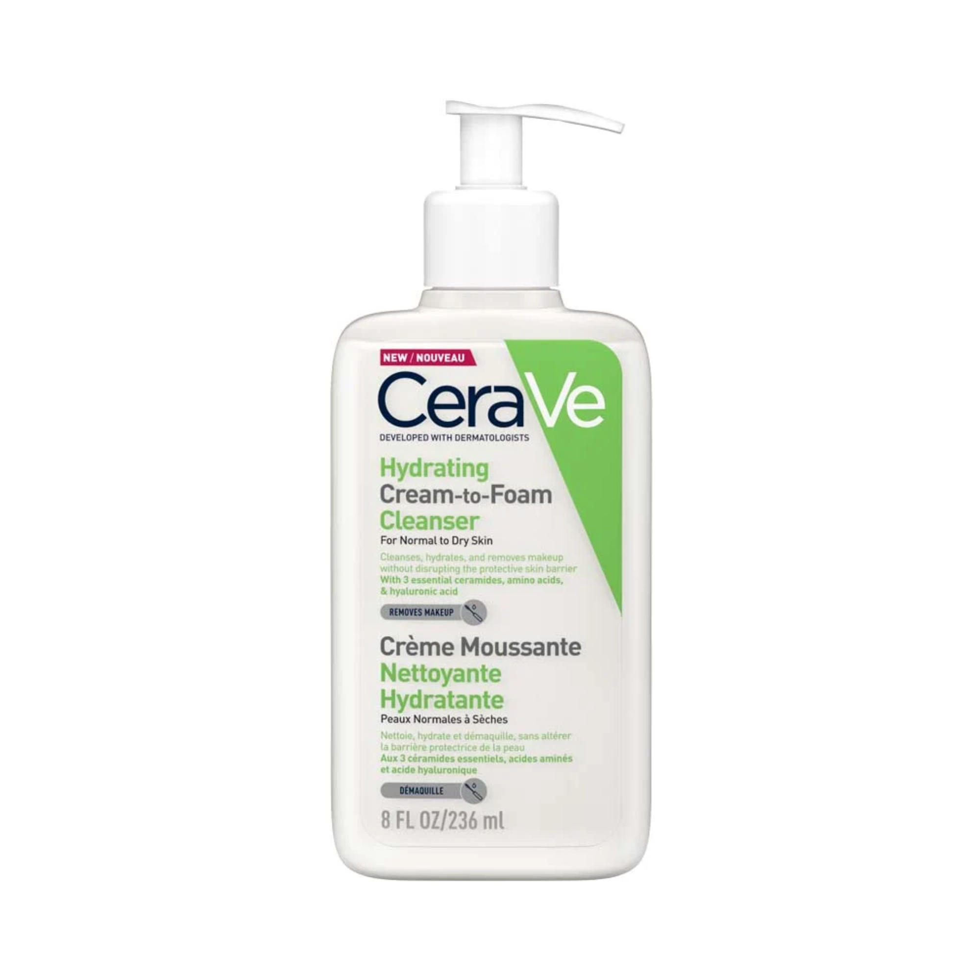 CeraVe Hydrating Cream to Foam Cleanser 236ML