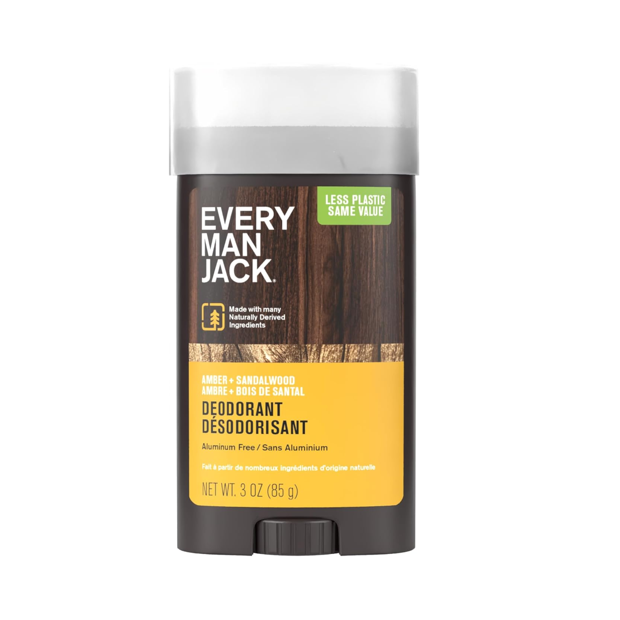 Every Man Jack Amber + Sandalwood Men’s Deodorant 85g