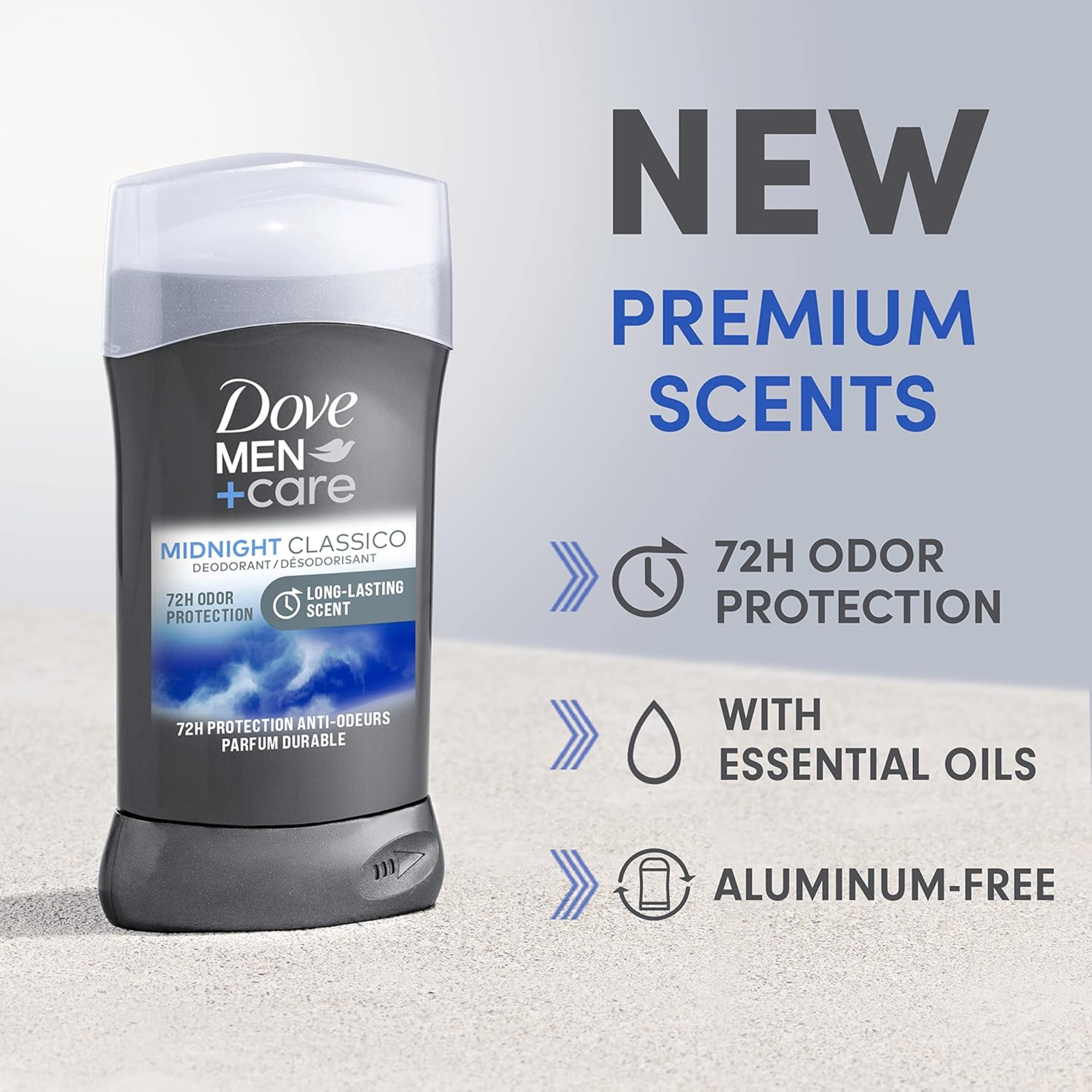 Dove Men+Care Midnight Classico Deodorant Stick – 85g