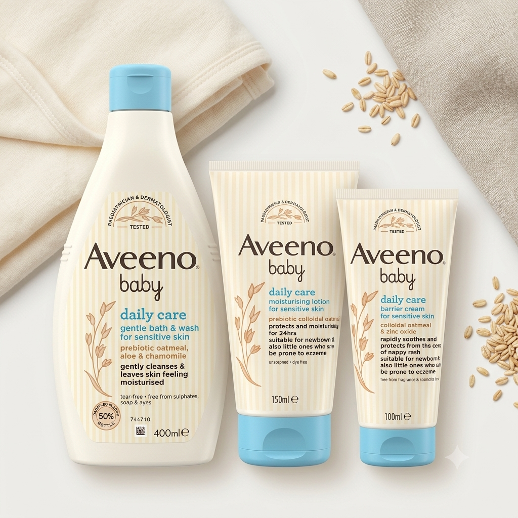 Aveeno Baby Gentle Care Essentials Bundle