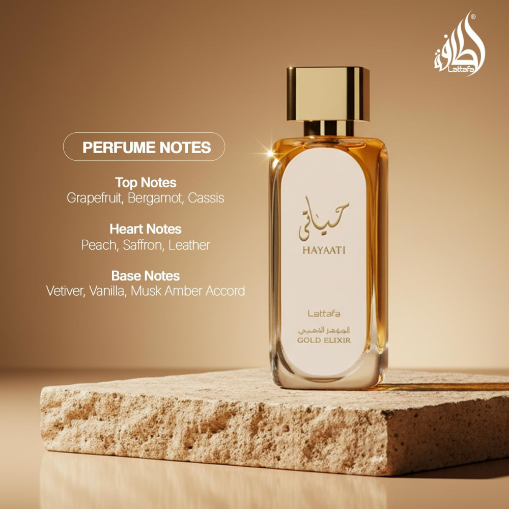 Lattafa Hayaati Gold Elixir Eau De Parfum – 100ml