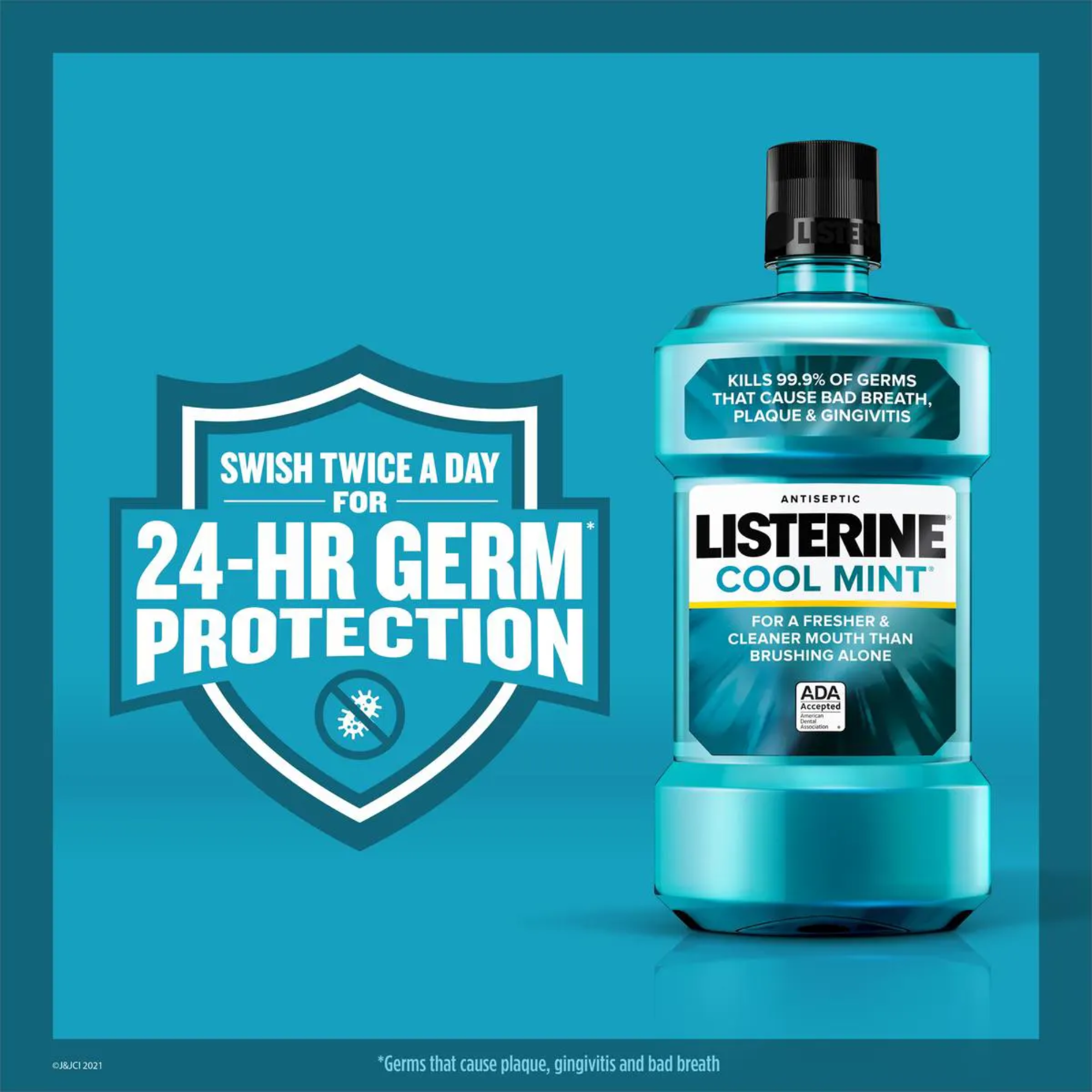 Listerine Cool Mint Antiseptic Mouthwash – 500ml