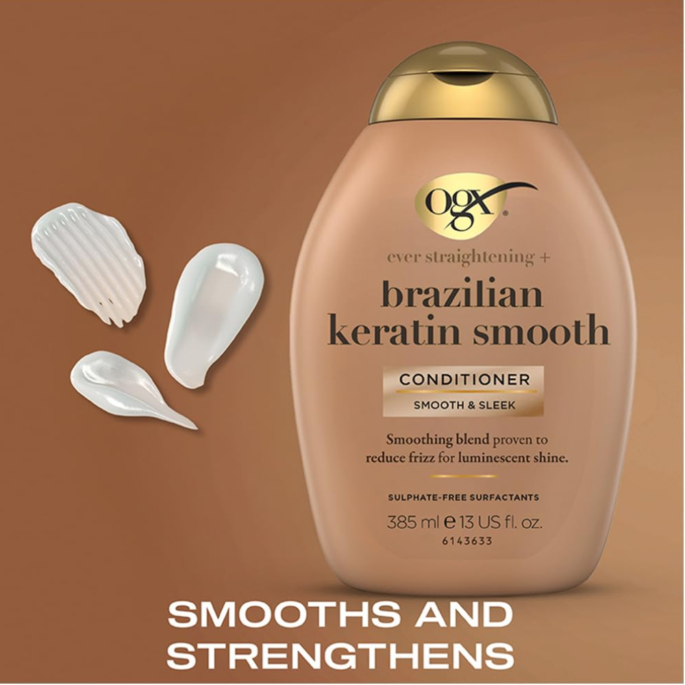 OGX Brazilian Keratin Smooth Conditioner – 385ml
