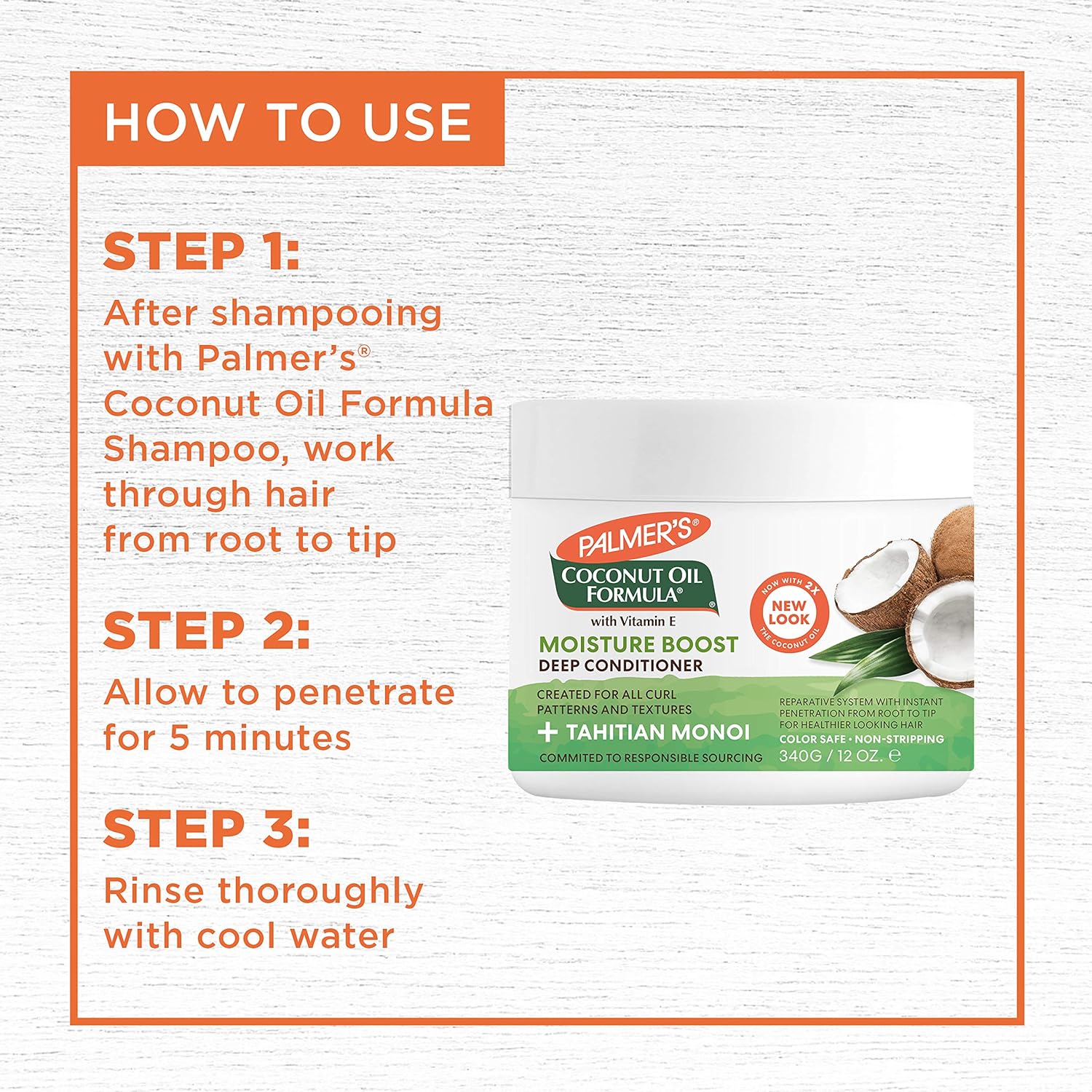 Palmer's Coconut Oil Formula Moisture Boost Deep Conditioner 340g