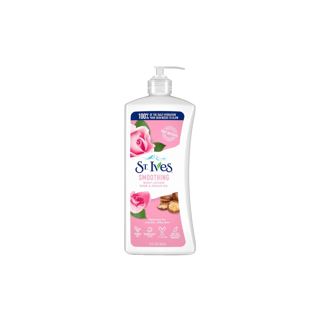 St. Ives Smoothing Body Lotion Rose & Argan Oil (621 ml)