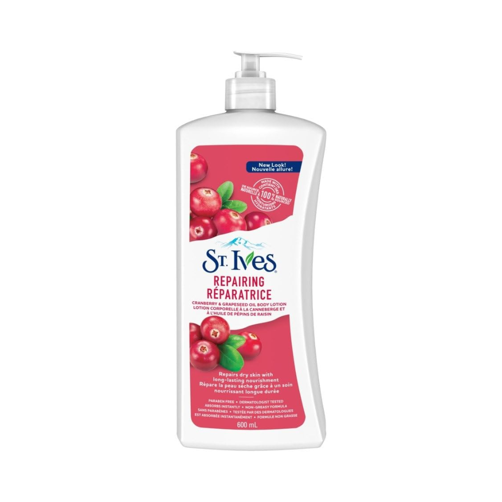 St. Ives Cranberry & Grapeseed Body Lotion 600ml