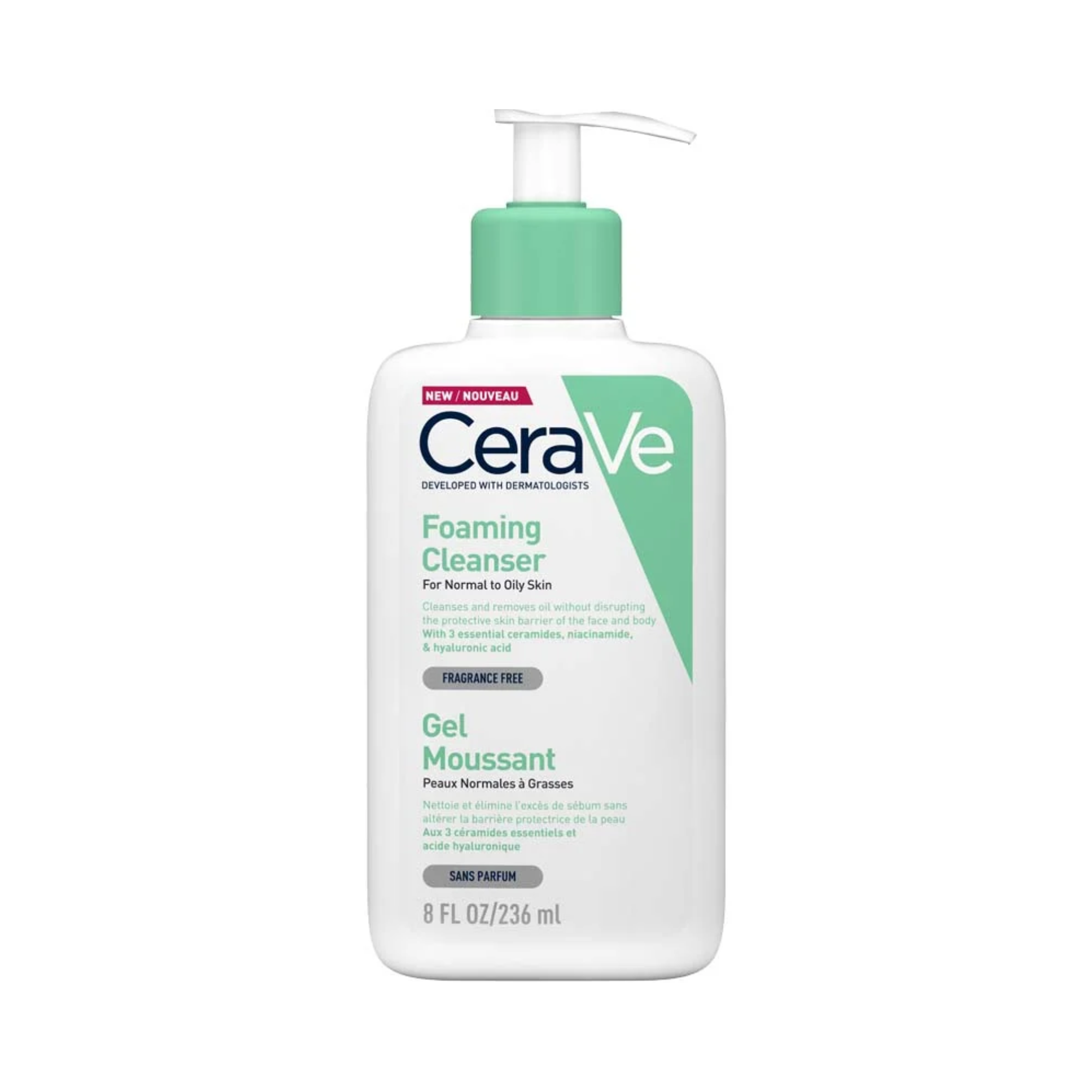 CeraVe Foaming Cleanser for Normal to Oily Skin (236ml)
