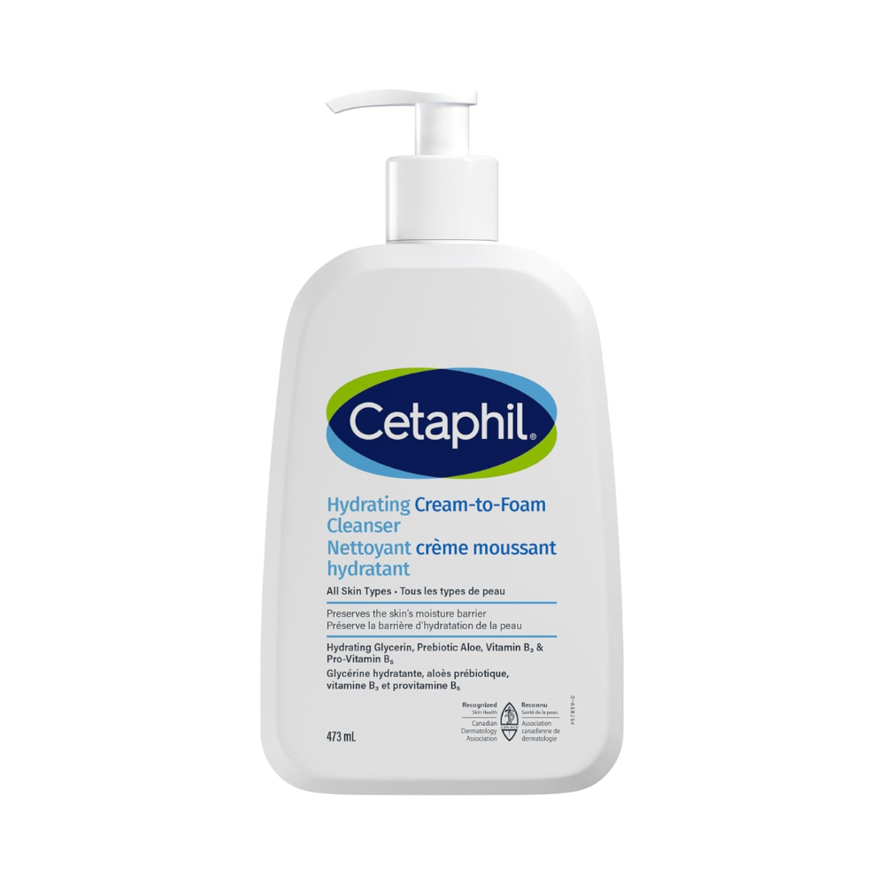 Cetaphil Hydrating Foaming Cream Cleanser (473ml)