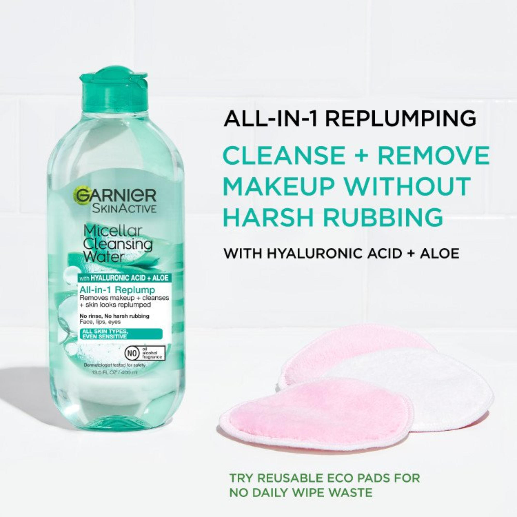 Garnier SkinActive Micellar Cleansing Water With Hyaluronic Acid + Aloe 400ml