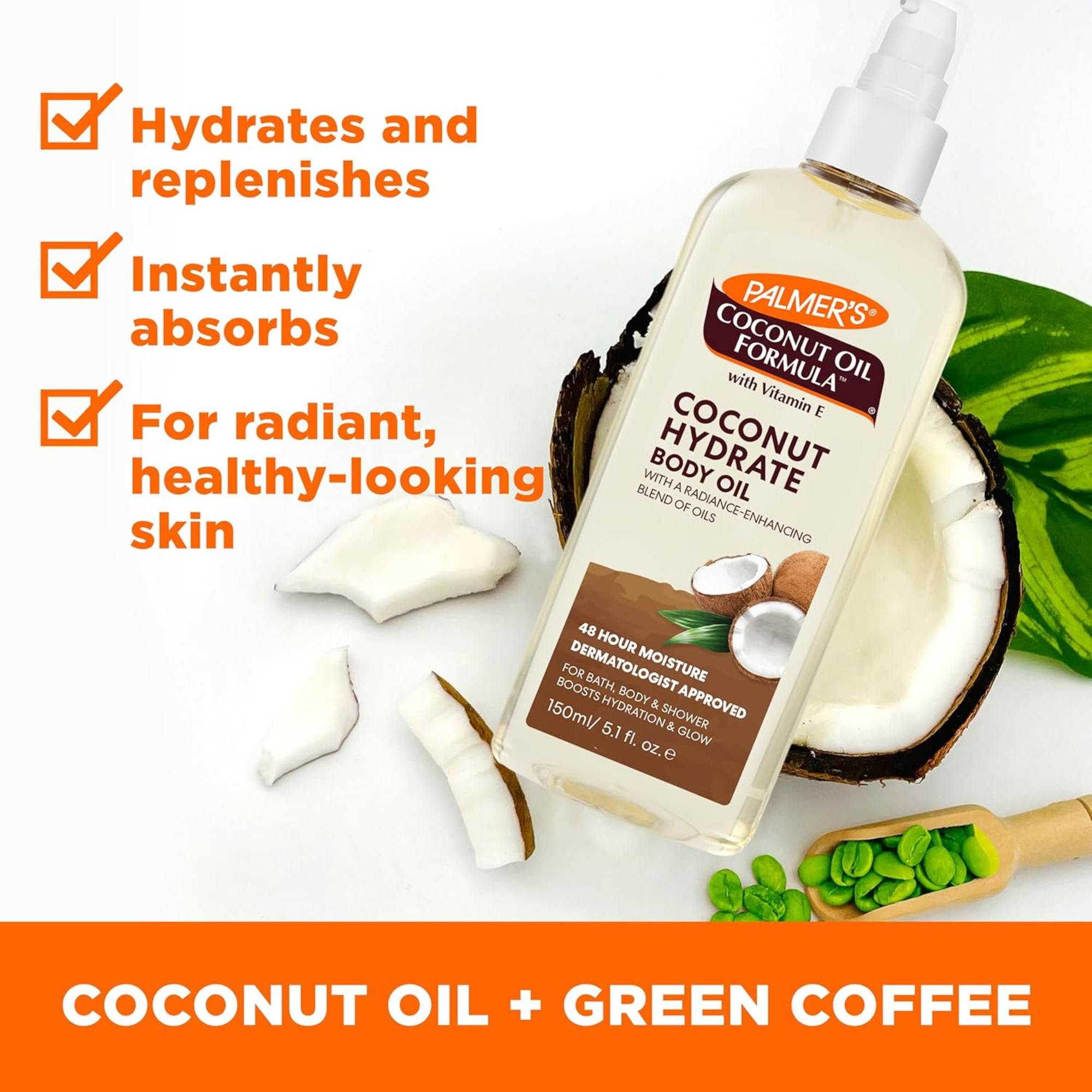 PALMERS COCONUT HYDRATE OIL 150ML