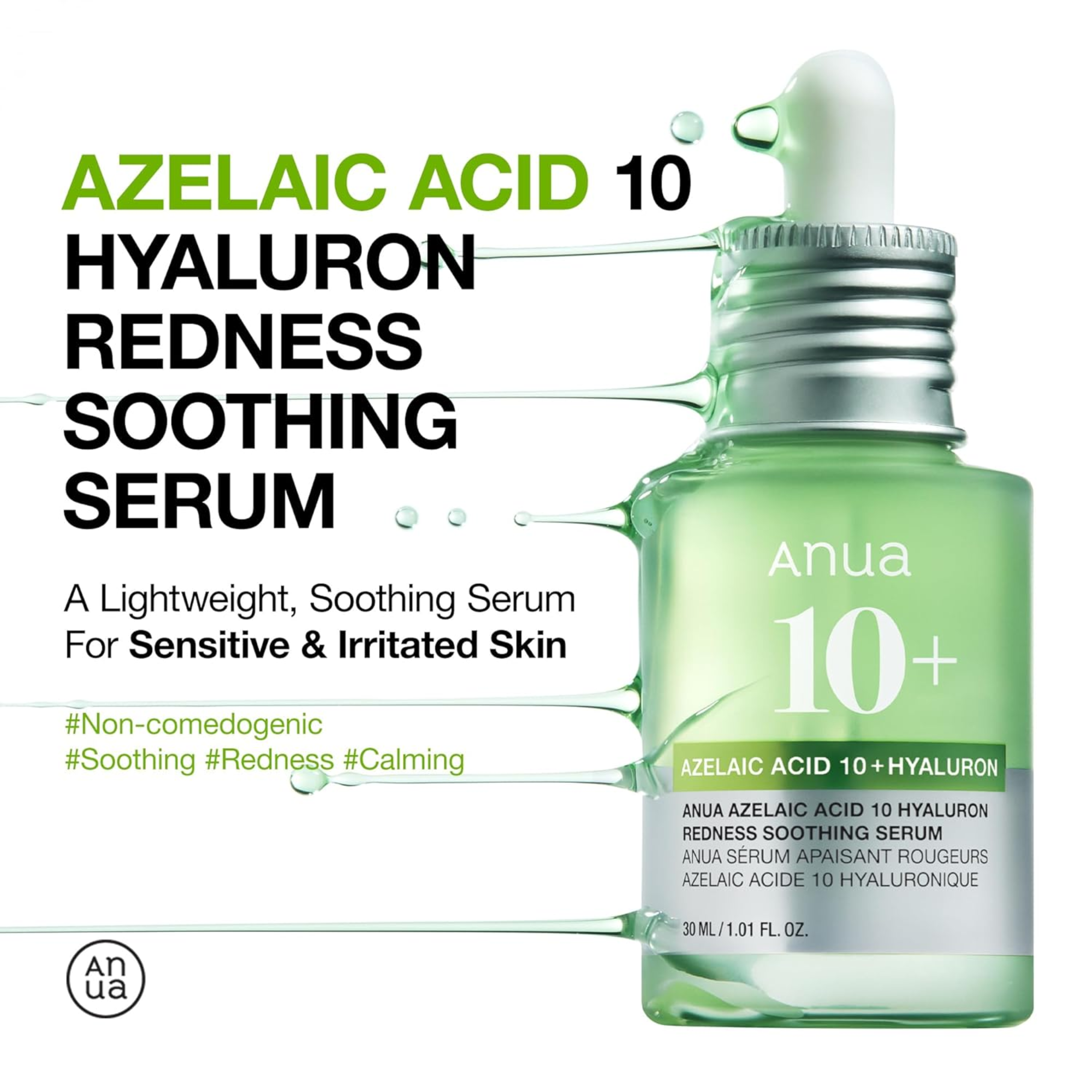 Anua Azelaic Acid 10 Hyaluron Redness Soothing Serum 50ml