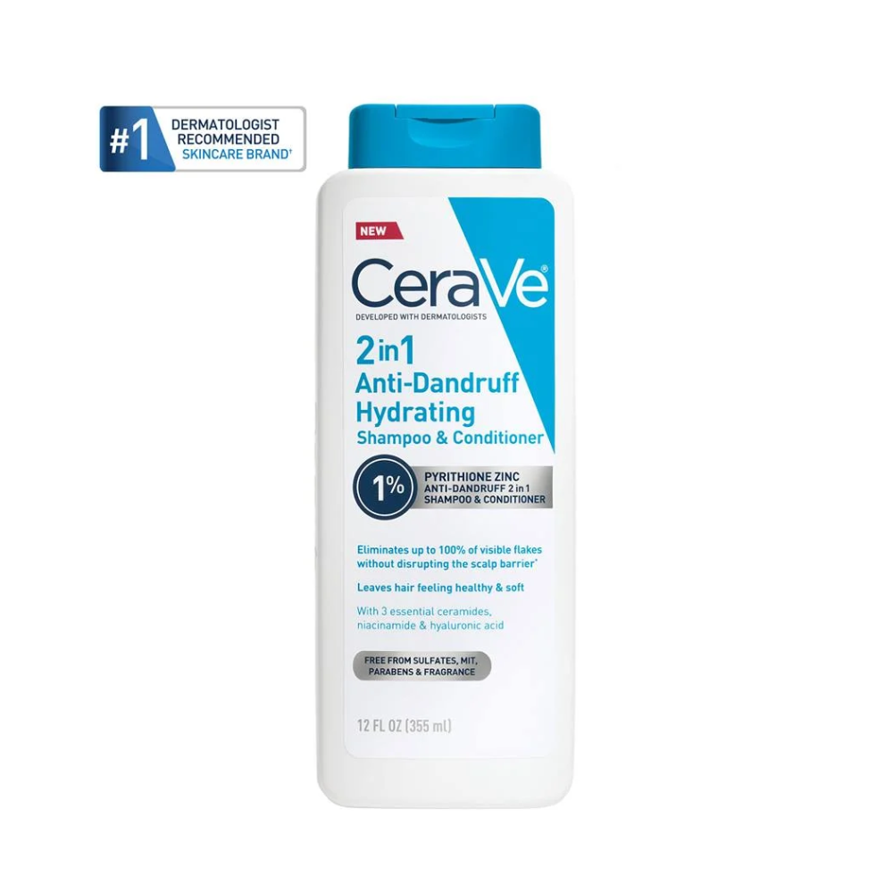 CeraVe 2-in-1 Anti-Dandruff Hydrating Shampoo 355ML