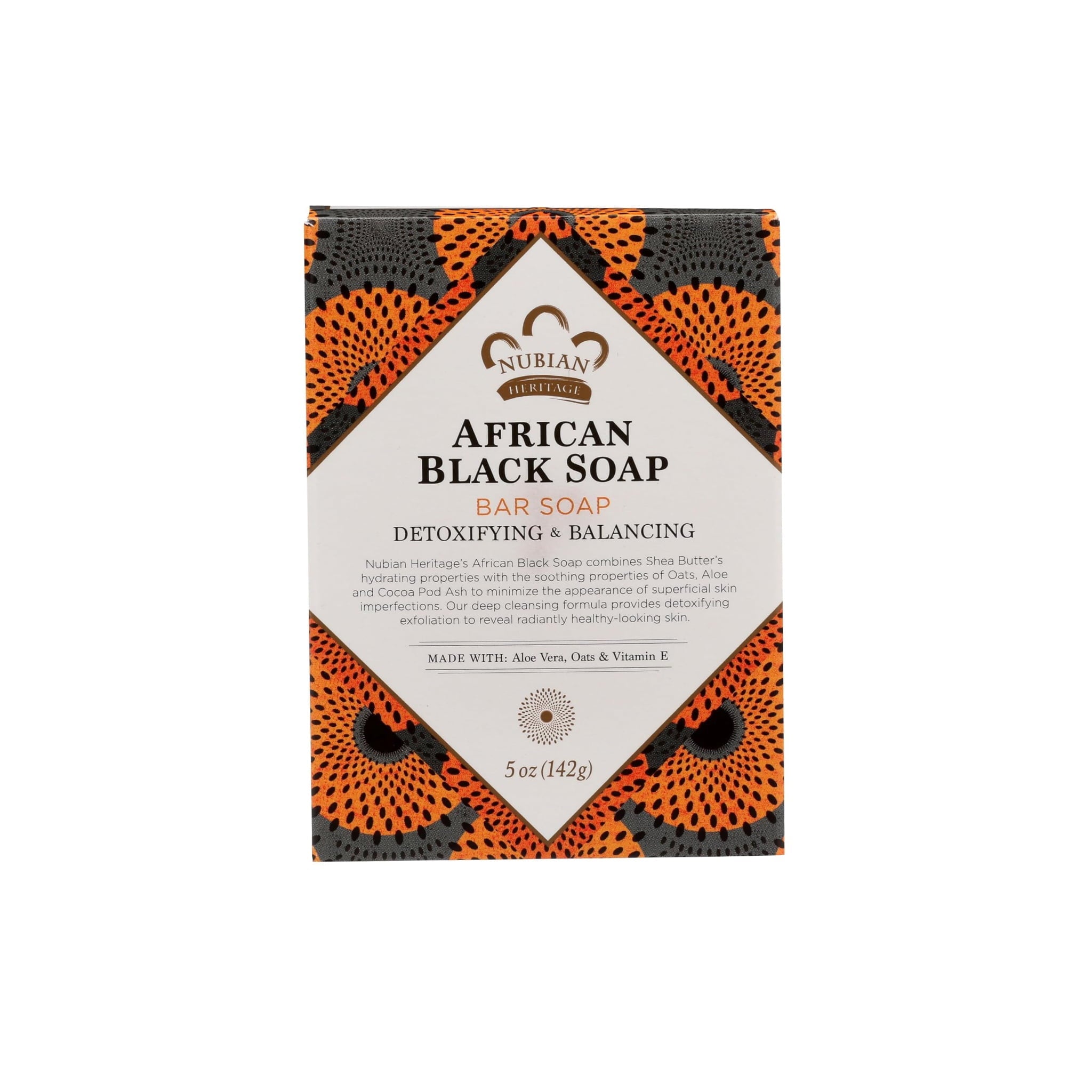 NUBIAN SOAP AFRICAN BLACK 142G