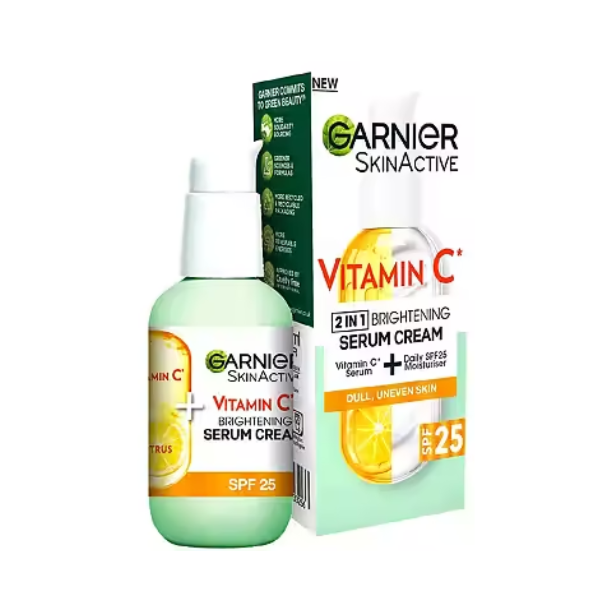 Garnier SkinActive Vitamin C 2‑in‑1 SPF 25 Brightening Serum Cream (50ml)