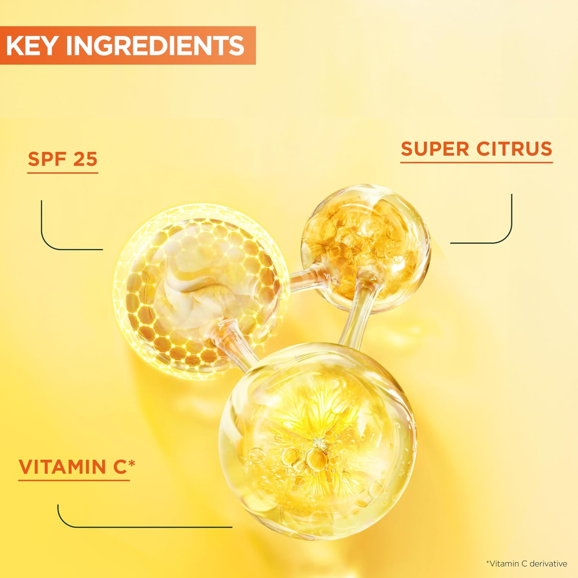 Garnier SkinActive Vitamin C 2‑in‑1 SPF 25 Brightening Serum Cream (50ml)