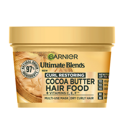 Garnier  Hair Food Cocoa Butter & Coconut Oil 3-in-1 Hair Mask 400ml