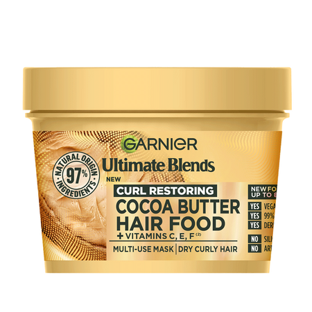 Garnier  Hair Food Cocoa Butter & Coconut Oil 3-in-1 Hair Mask 400ml