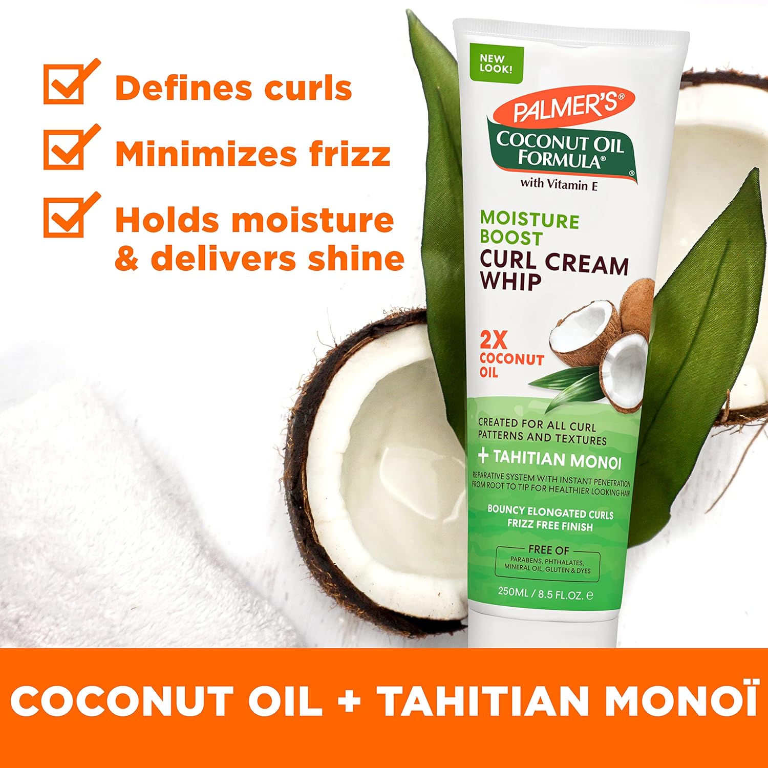 PALMER'S COCONUT OIL CURL WHIP CREAM 250ML