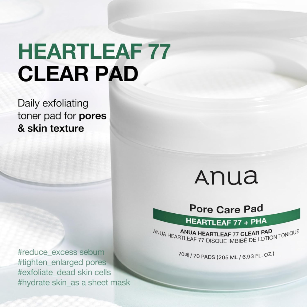 ANUA Heartleaf 77 Toner Pad – 70 Sheets