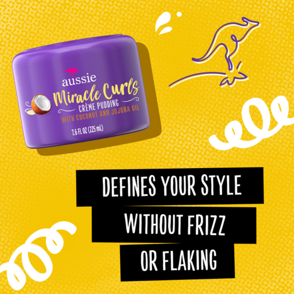 Aussie Miracle Curls Cream Pudding with Coconut & Jojoba Oil (225ml)