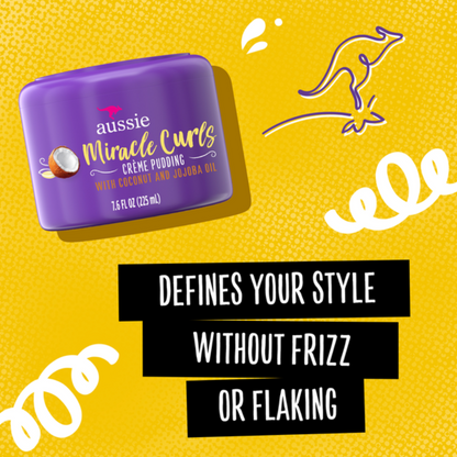 Aussie Miracle Curls Cream Pudding with Coconut & Jojoba Oil (225ml)