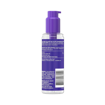 Aussie Miracle Curls Curl-Defining Oil Hair Treatment with Coconut & Jojoba Oil (95ml)