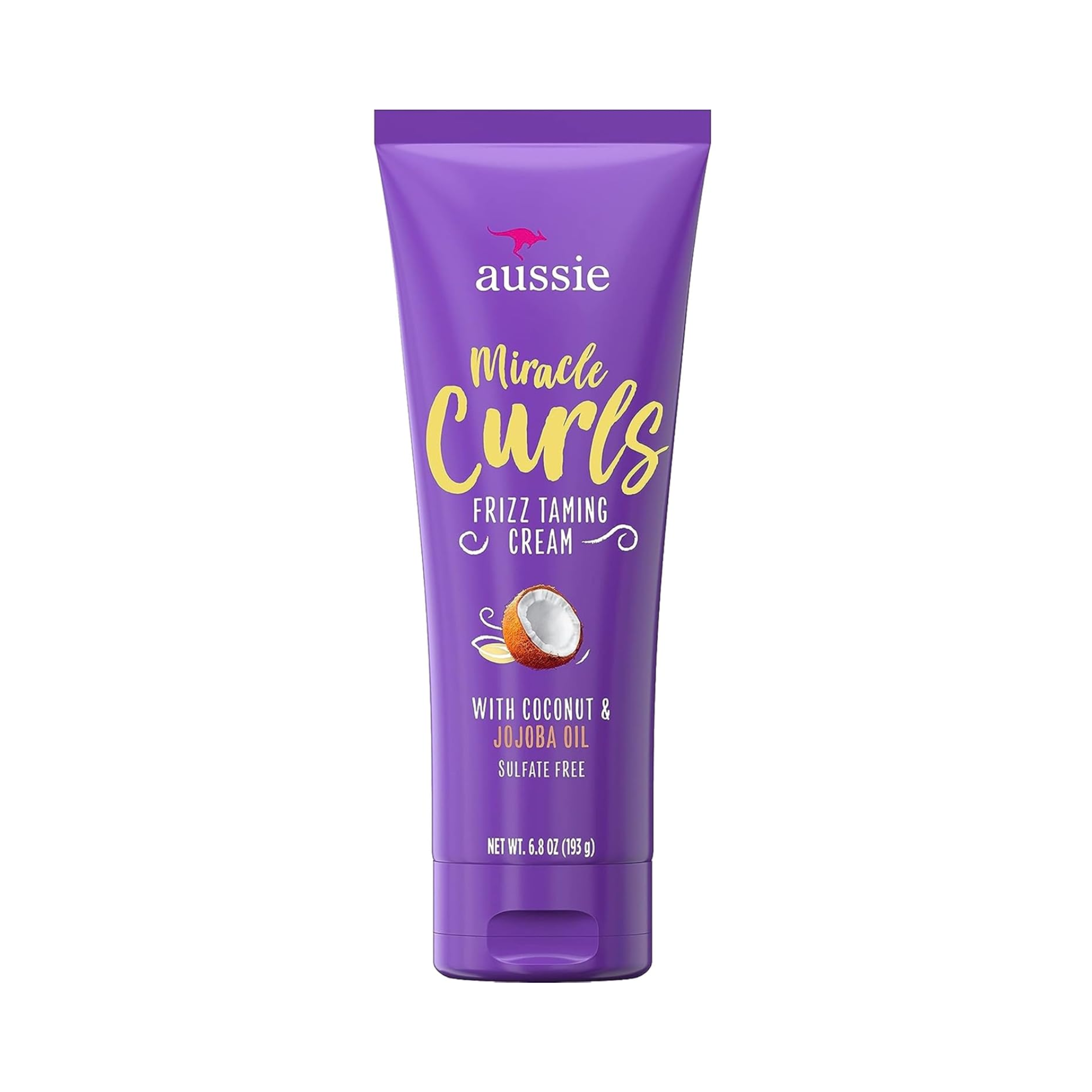 Aussie Miracle Curls Frizz Taming Curl Cream with Coconut & Jojoba (193g)