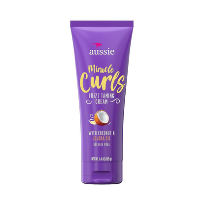 Aussie Miracle Curls Frizz Taming Curl Cream with Coconut & Jojoba (193g)