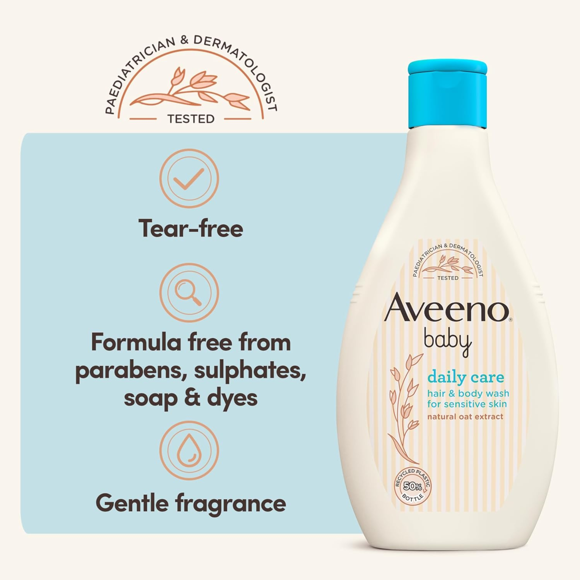 Aveeno Baby Daily Care Hair and Body Wash for Sensitive Skin 250ml