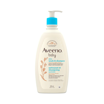 Aveeno Baby Daily Moisture Wash & Shampoo 532ml
