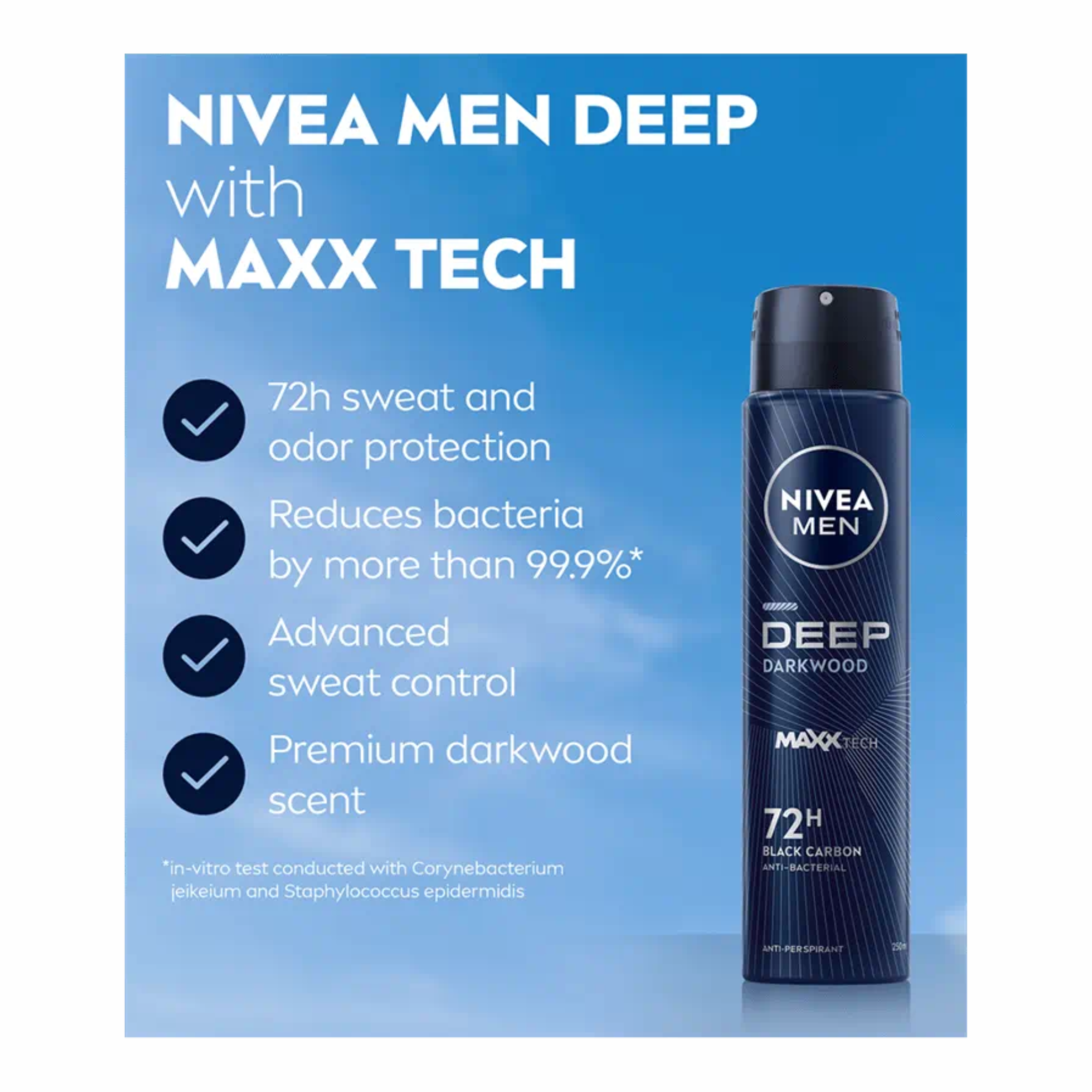 Nivea Men Deep Antiperspirant Spray 250ml