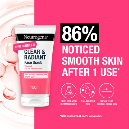 Neutrogena® Clear & Radiant Face Scrub – 150ml