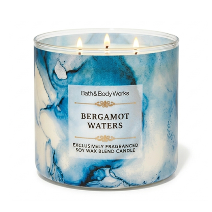 Bath &amp; Body Works 3-Wick Candle – Bergamot Waters