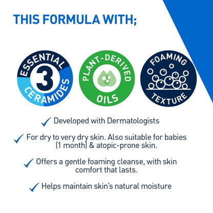 CeraVe Hydrating Foaming Oil Cleanser for Dry Skin 236ml