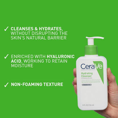 CeraVe Hydrating Cleanser for Normal to Dry Skin (236ml)
