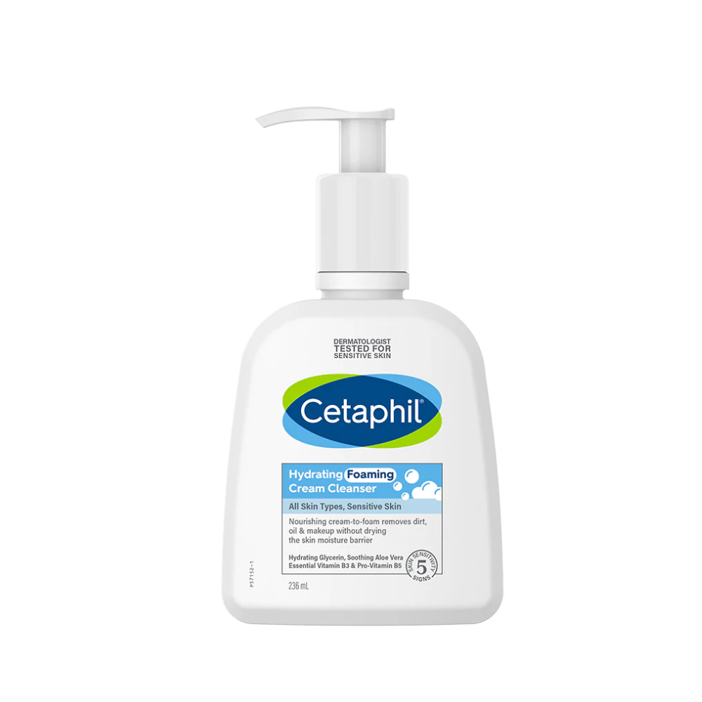 Cetaphil Hydrating Foaming Cream Cleanser – 236ml