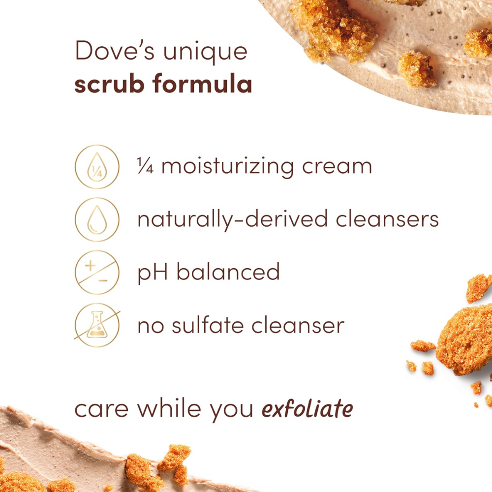 Dove Brown Sugar & Coconut Butter Body Scrub 15 0z