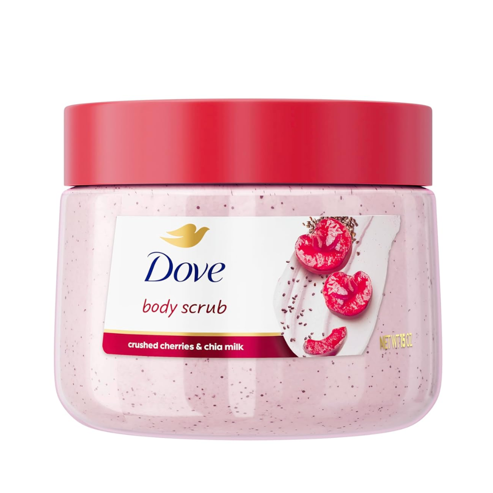Dove Cherry & Chia Milk Body Scrub 425G