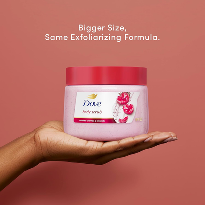 Dove Cherry & Chia Milk Body Scrub 425G