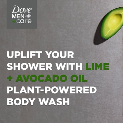 Dove Men+Care Plant-Powered Body Wash – Lime + Avocado Oil (532ml)
