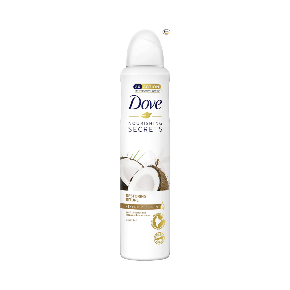 Dove Nourishing Secrets Coconut & Jasmine Flower Anti-Perspirant Deodorant Aerosol – 250 ml