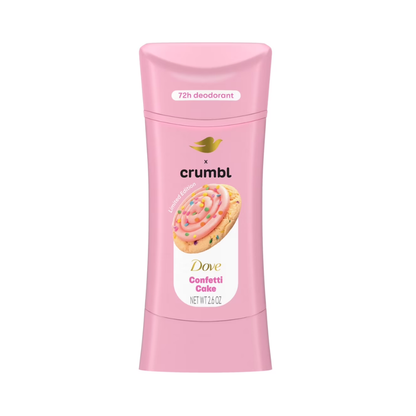 Dove x Crumbl Limited Edition Deodorant Stick – Confetti Cake 74g