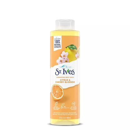 St. Ives Energizing Body Wash Citrus & Cherry Blossom (650ml)