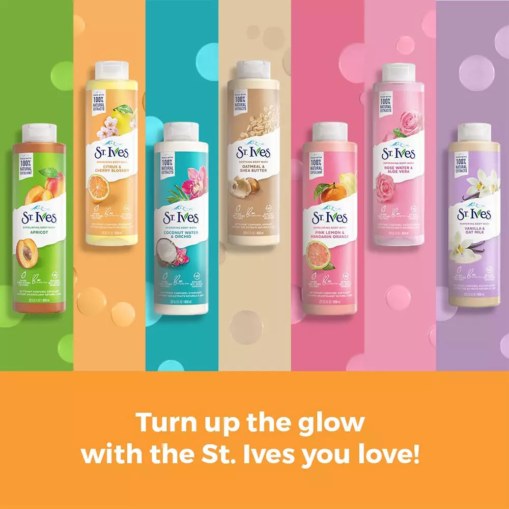 St. Ives Energizing Body Wash Citrus & Cherry Blossom (650ml)