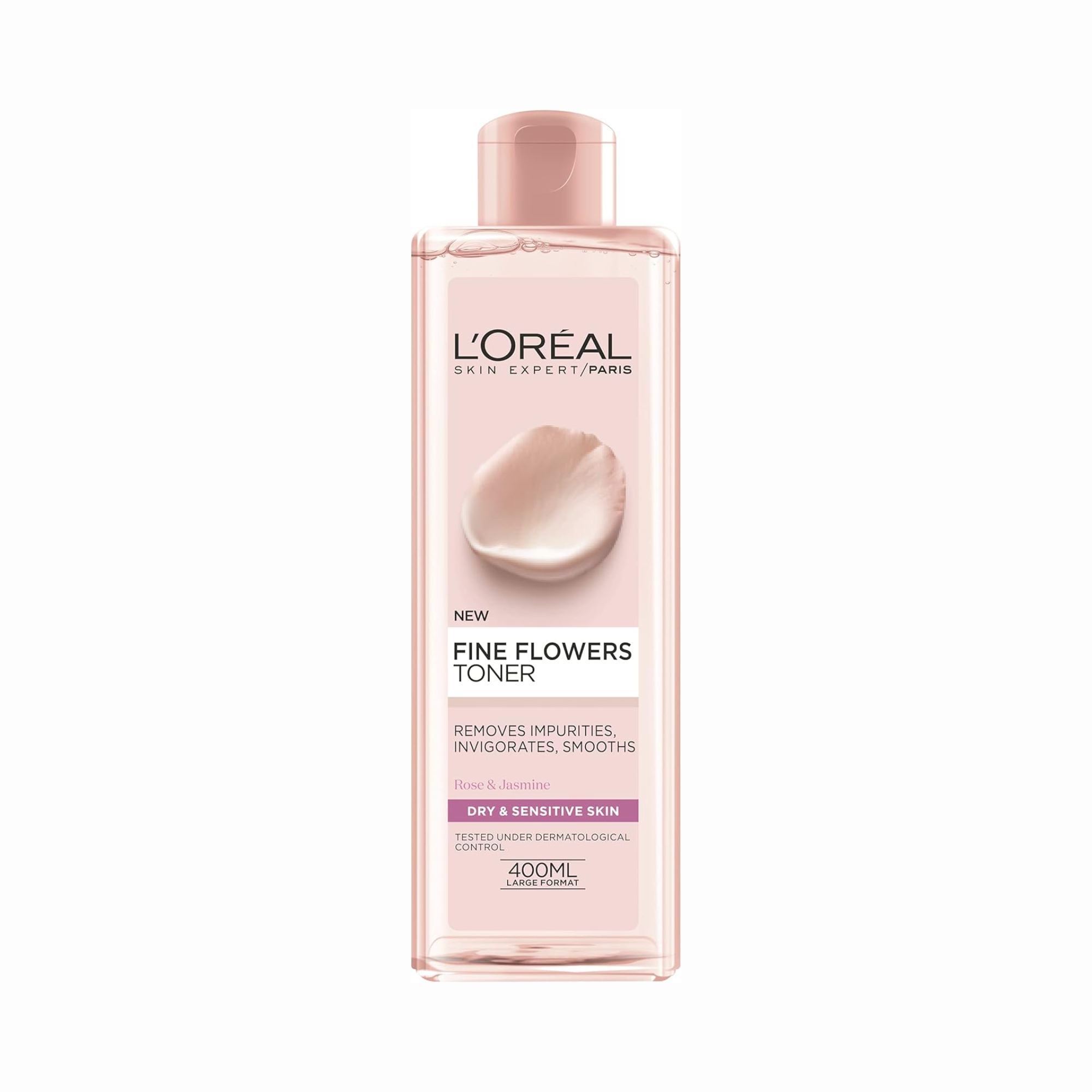 L’Oréal Paris Fine Flowers Cleansing Toner for Normal to Dry Sensitive Skin (400 ml)